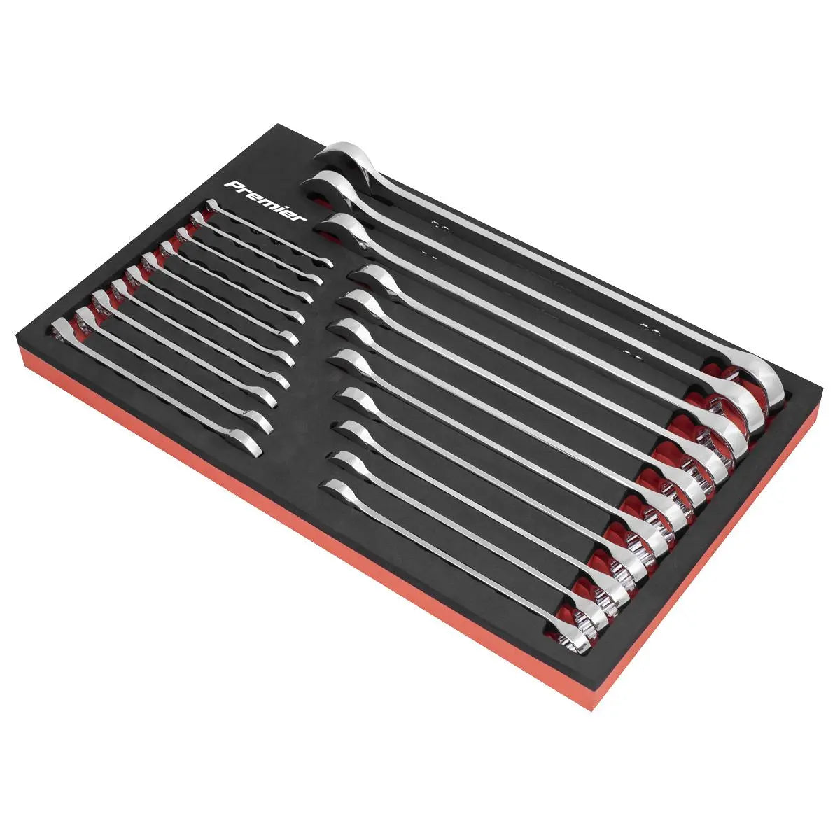 Sealey Premier Combination Spanner Set 21pc  White Rose Tools