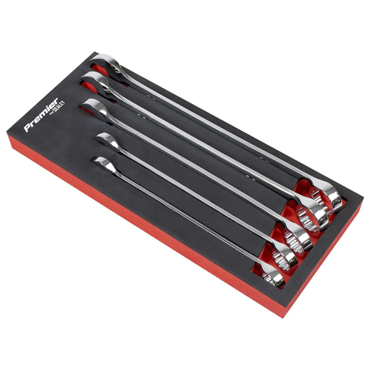 Sealey Premier Combination Spanner Set 5pc Jumbo Metric