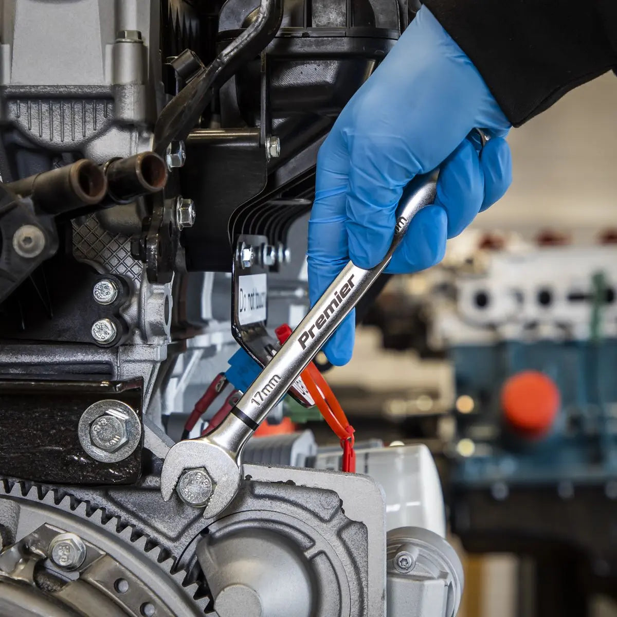 Sealey Premier Combination Spanner Set Anti-Slip 12pc Metric - Platinum Series White Rose Tools