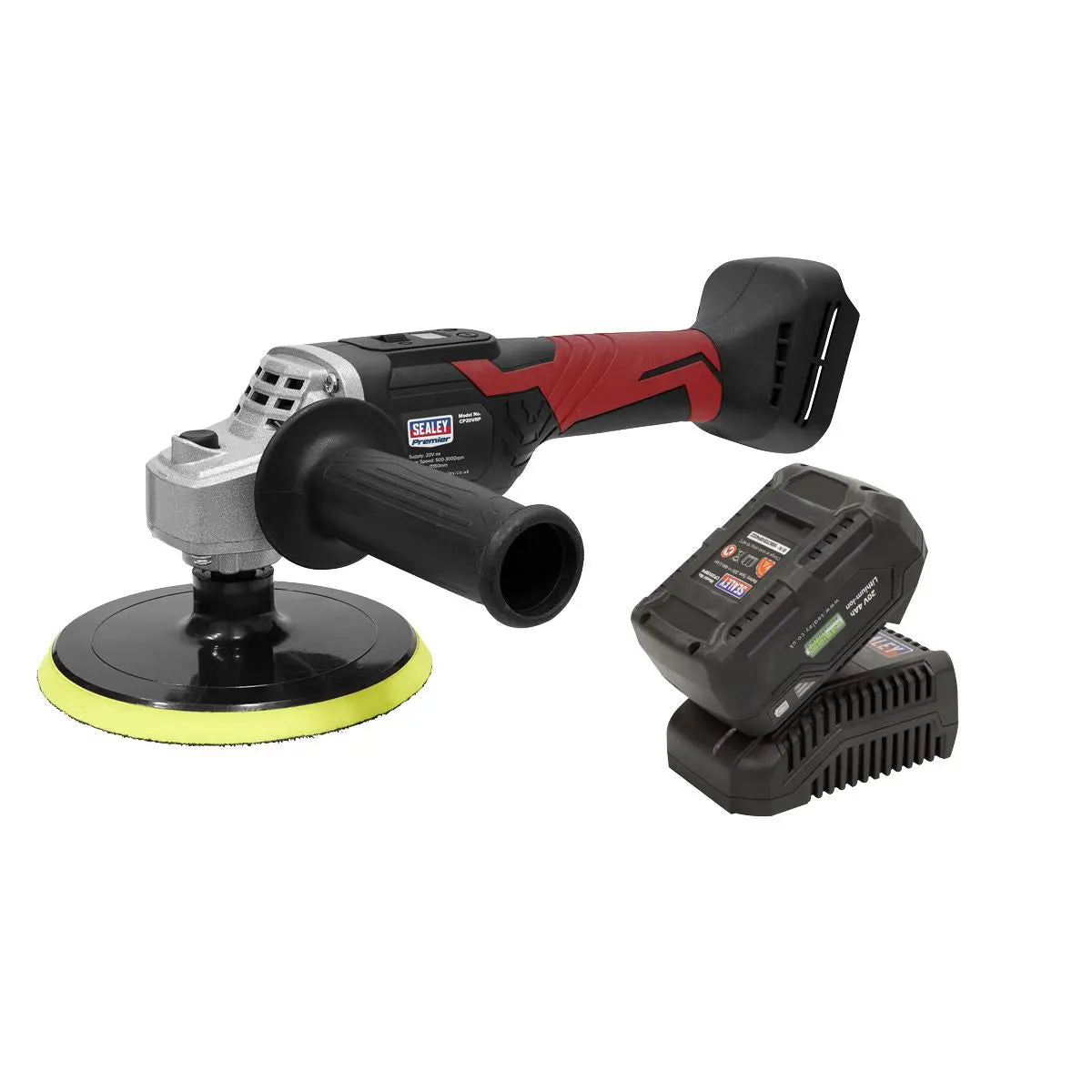 Sealey Premier Cordless Rotary Polisher Kit 20V 4Ah SV20 Series Ø150mm