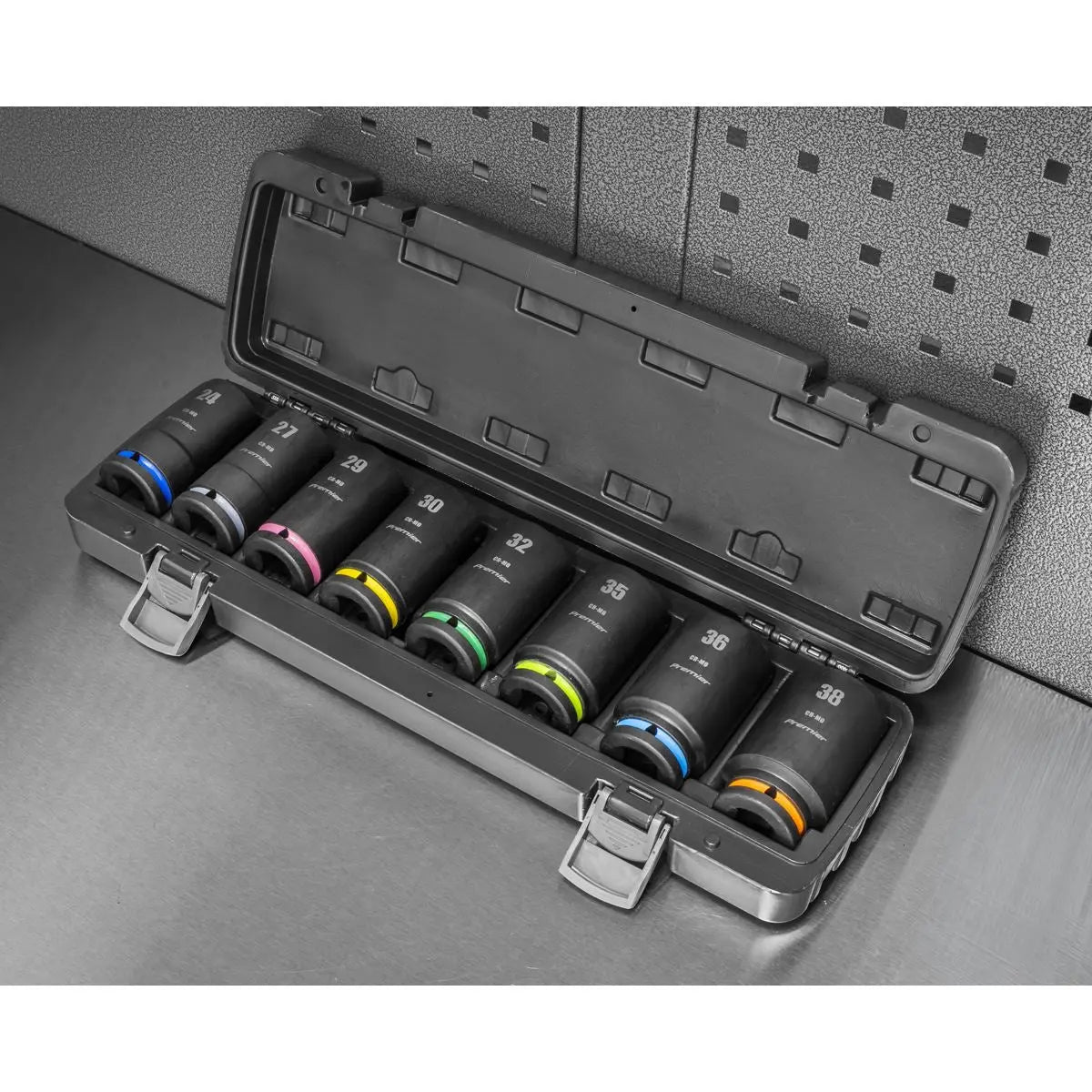 Sealey Premier Deep Impact Socket Set 3/4"Sq Drive 8pc White Rose Tools