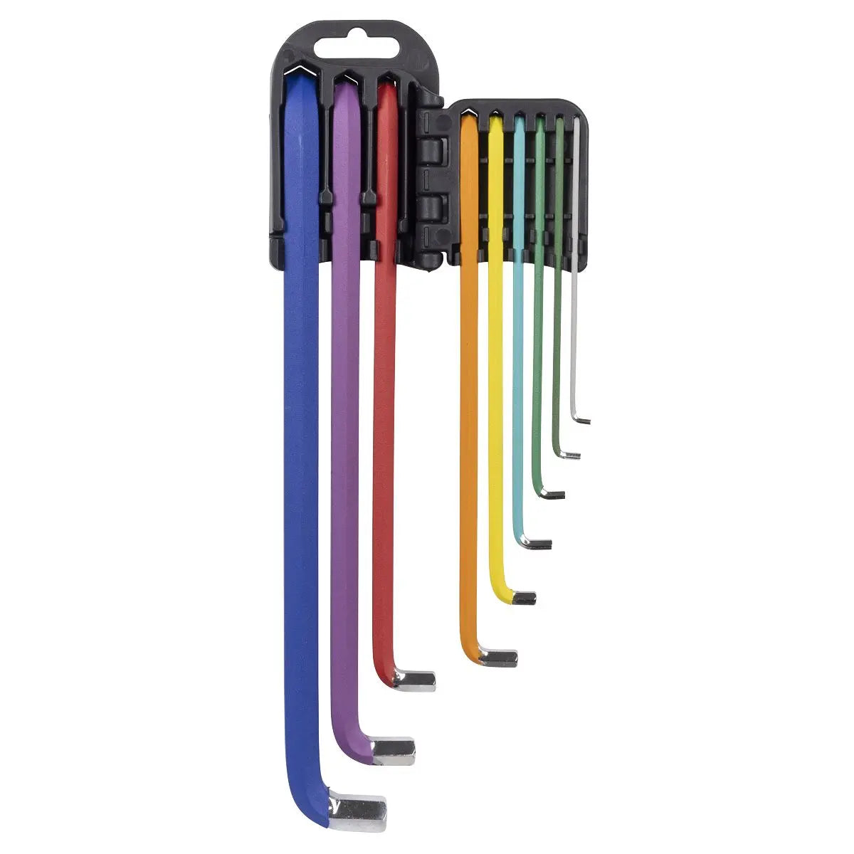 Sealey Premier Extra-Long Stubby Element Hex Key Set 9pc White Rose Tools