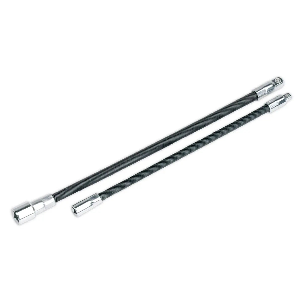 Sealey Premier Flexible Extension Adaptor Set 2pc 1/4"Sq x 254mm & 3/8"Sq x 305mm