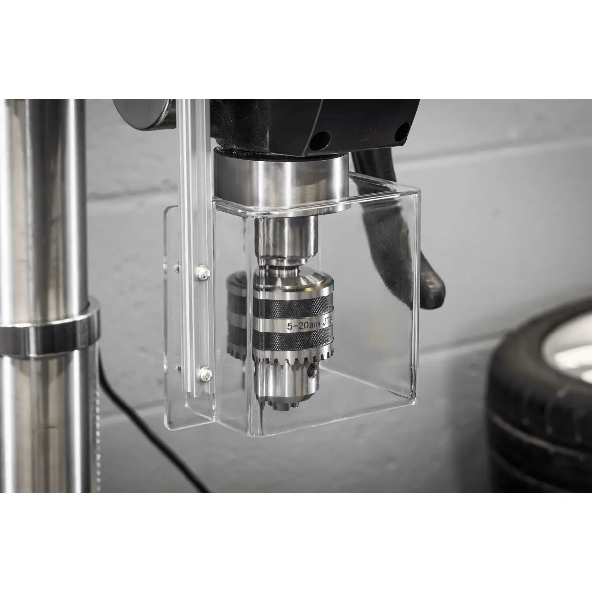 Sealey Premier Floor Standing Pillar Drill 12-Speed 1100W/230V White Rose Tools