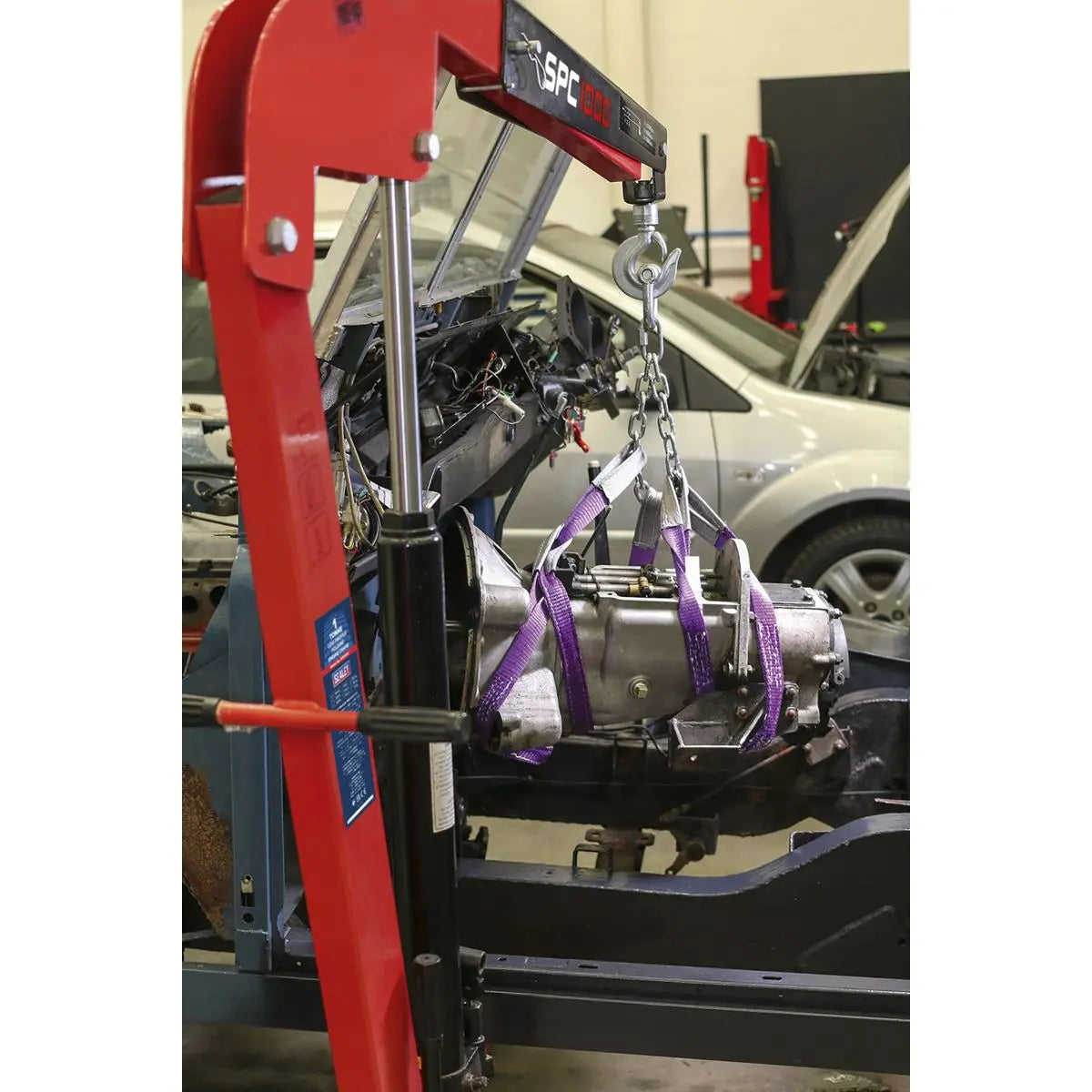 Sealey Premier Folding Engine Crane 1 Tonne  White Rose Tools