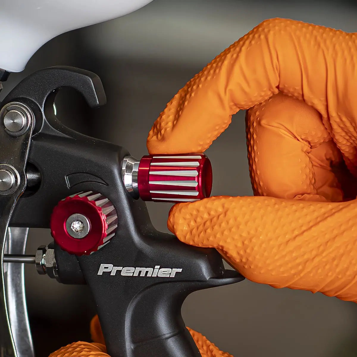 Sealey Premier HVLP Gravity Feed Spray Gun - 1.3mm Set-Up White Rose Tools