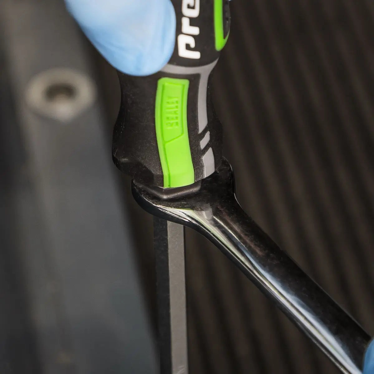 Sealey Premier Hammer-Thru Screwdriver Set Hi-Vis Green 9pc