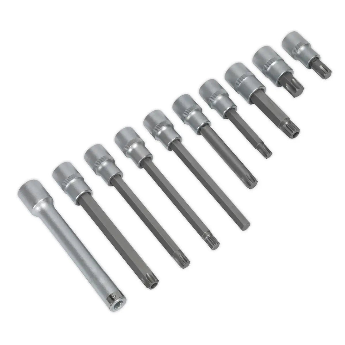 Sealey Premier Head Bolt Socket Bit Set 10pc 1/2"Sq Drive
