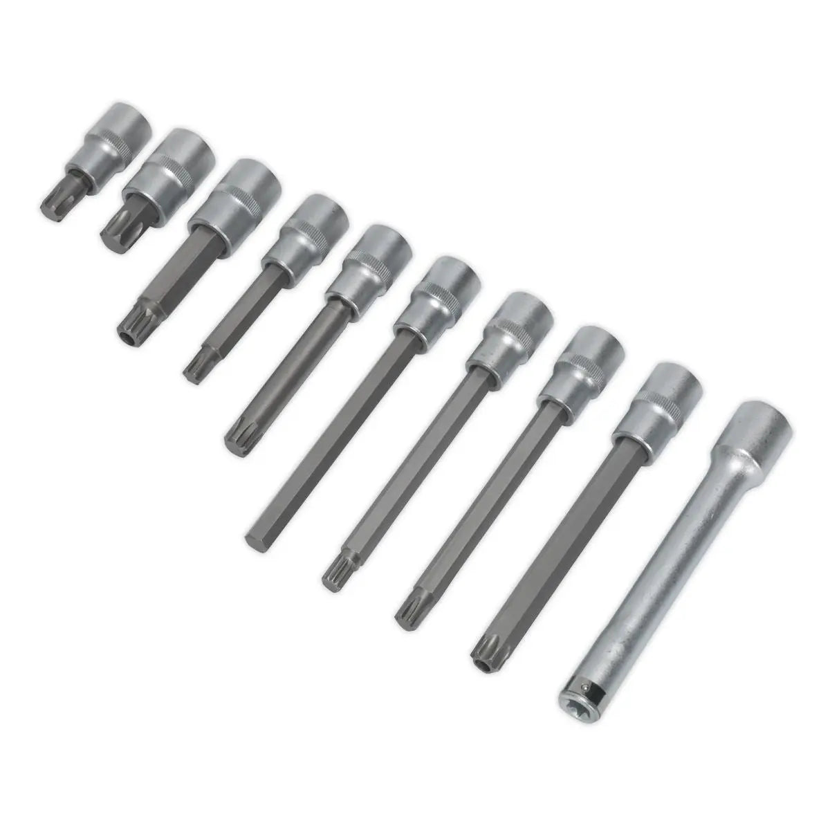 Sealey Premier Head Bolt Socket Bit Set 10pc 1/2"Sq Drive