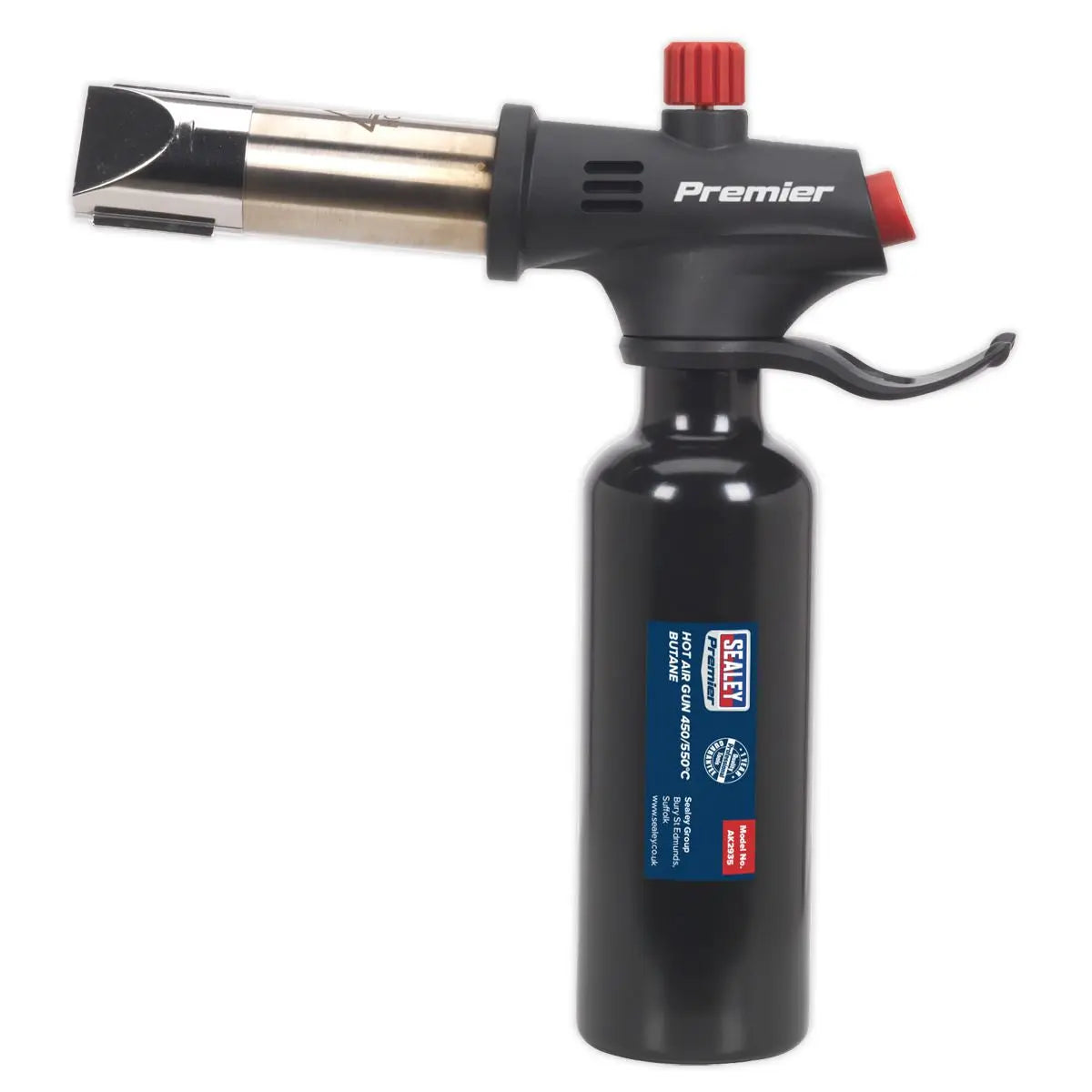Sealey Premier Heavy Duty Adjustable Flame Butane Hot Air Gun 450/550°C