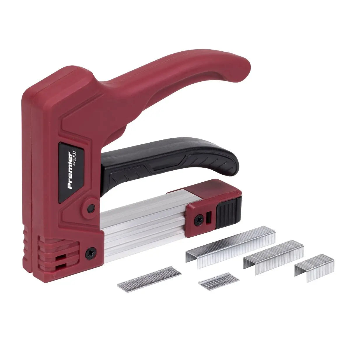 Sealey Premier Heavy-Duty Staple & Brad Nail Gun  White Rose Tools