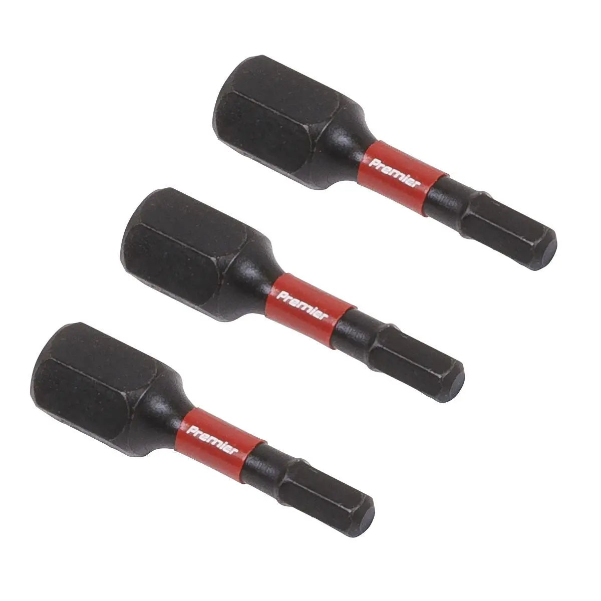 Sealey Premier Hex 3mm Impact Power Tool Bits 25mm - 3pc