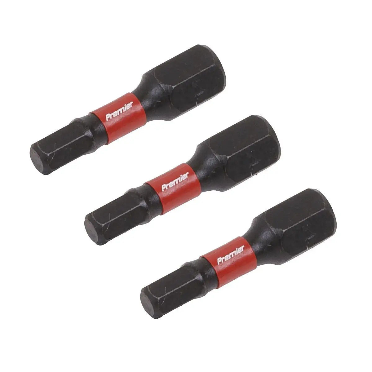 Sealey Premier Hex 4mm Impact Power Tool Bits 25mm - 3pc