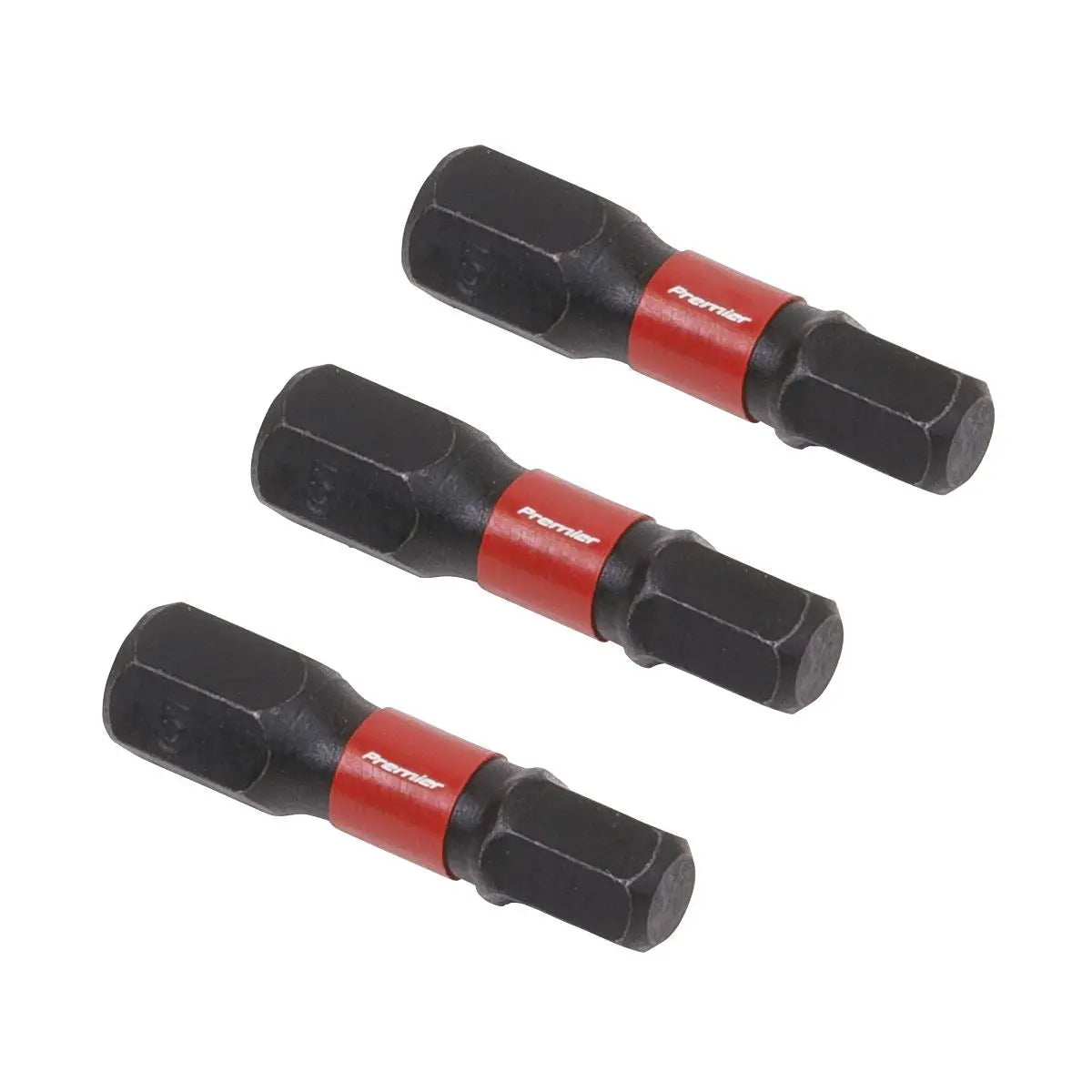 Sealey Premier Hex 5mm Impact Power Tool Bits 25mm - 3pc
