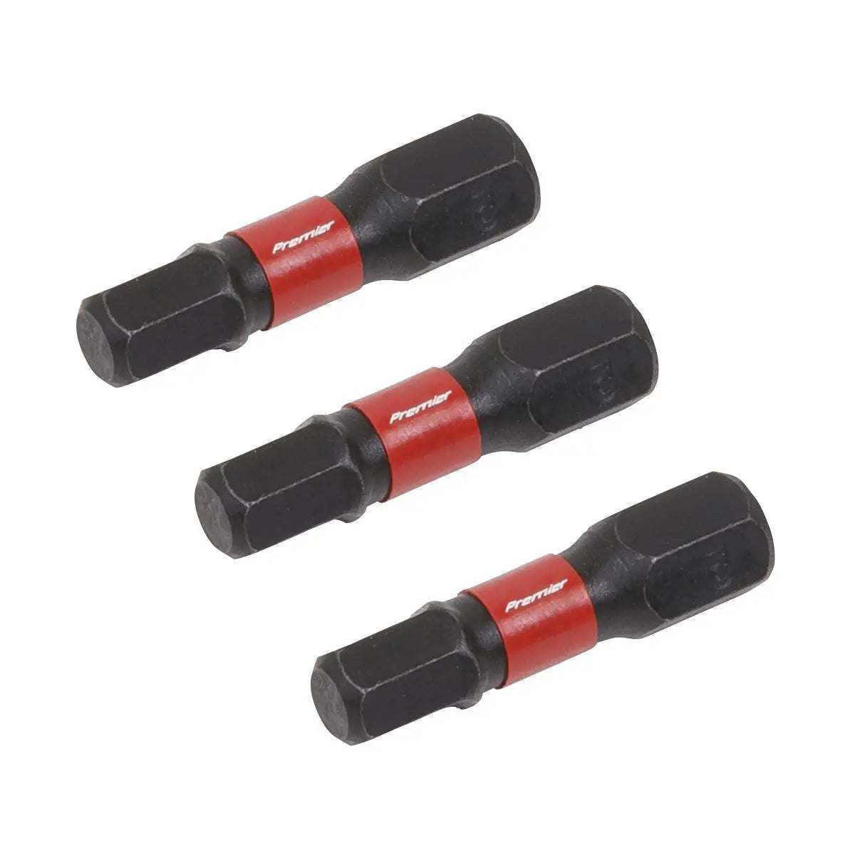 Sealey Premier Hex 5mm Impact Power Tool Bits 25mm - 3pc