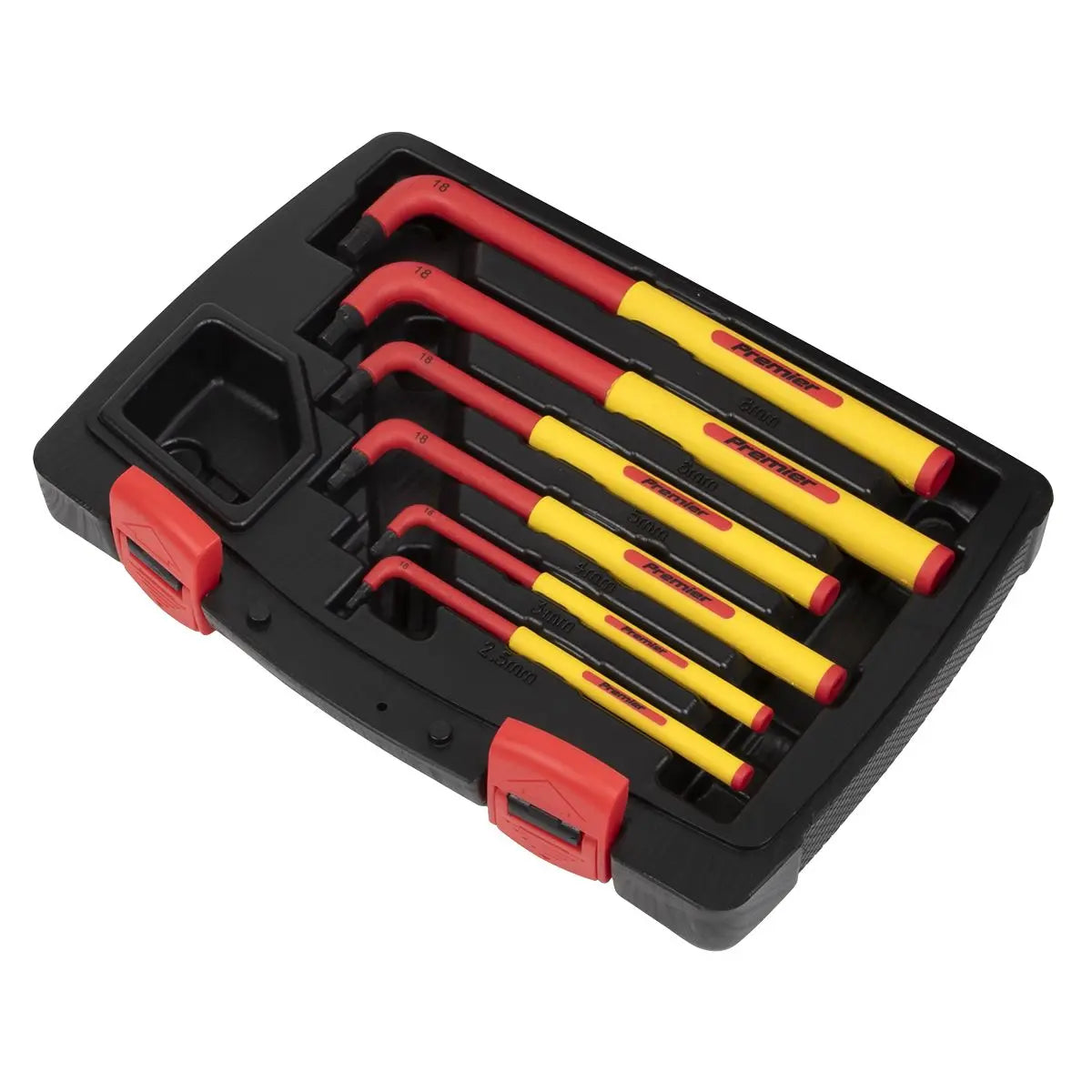 Sealey Premier Hex Key Set 6pc Extra-Long VDE