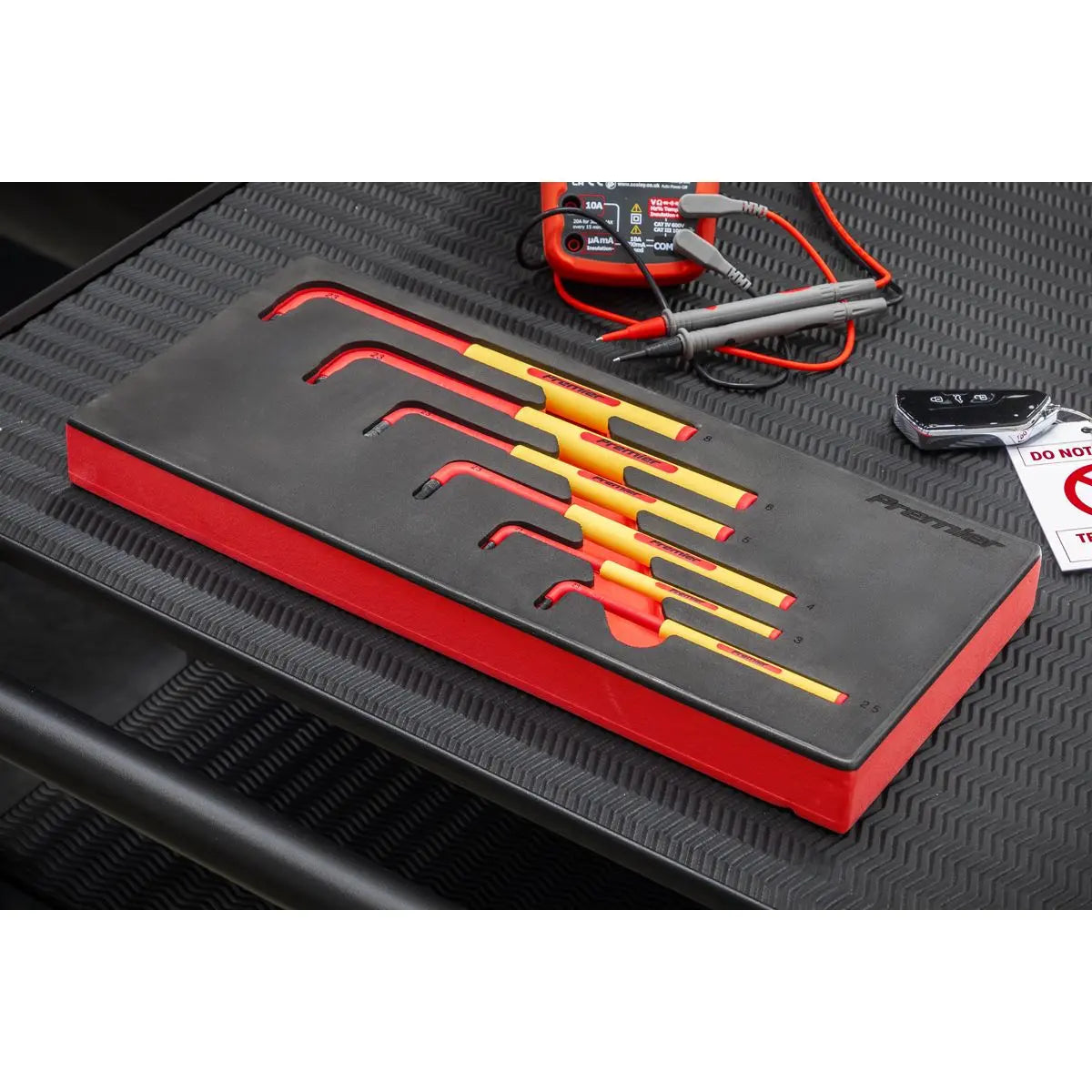 Sealey Premier Hex Key Set with Tool Tray 6pc - VDE Approved  White Rose Tools