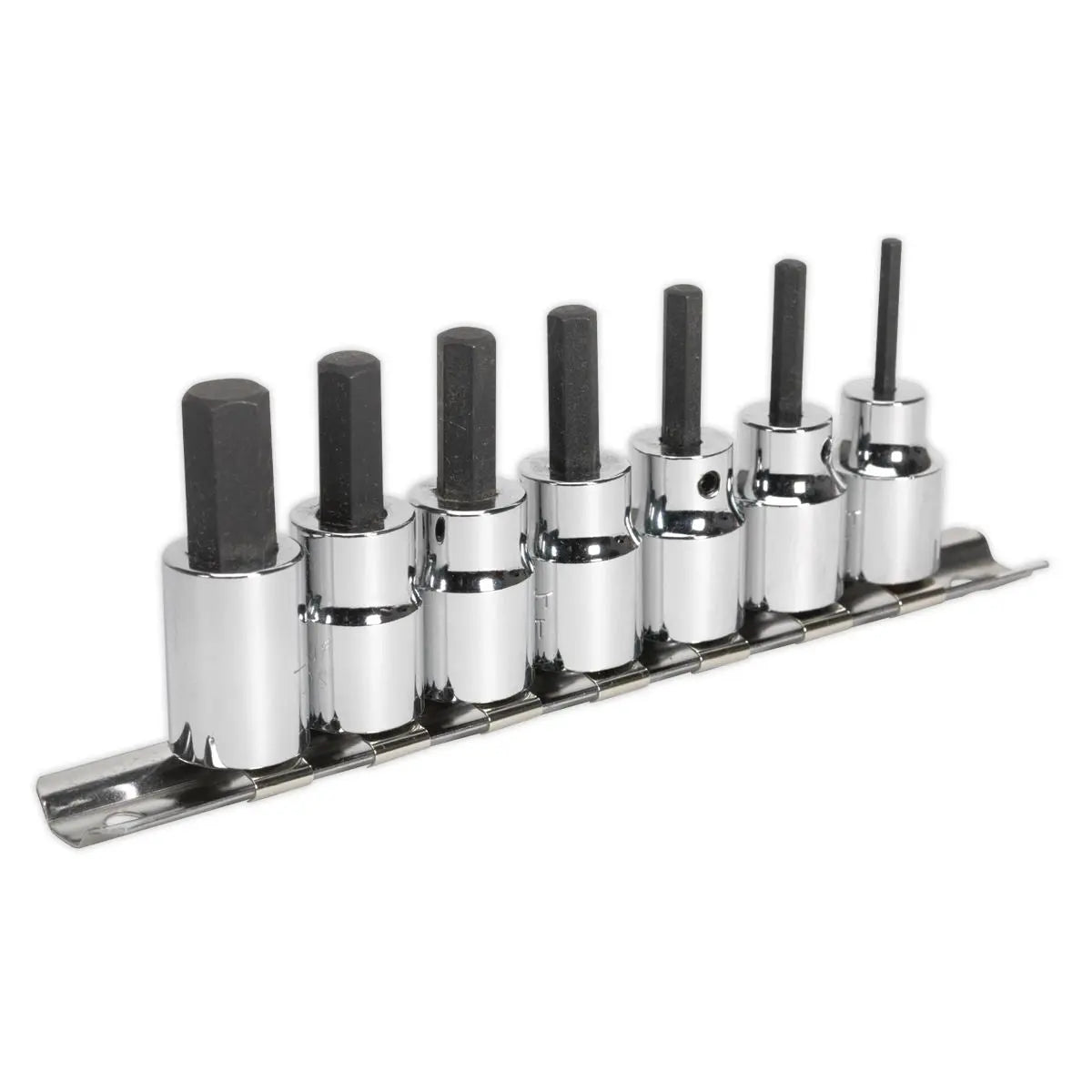 Sealey Premier Hex Socket Bit Set 7pc 3/8"Sq Drive Metric