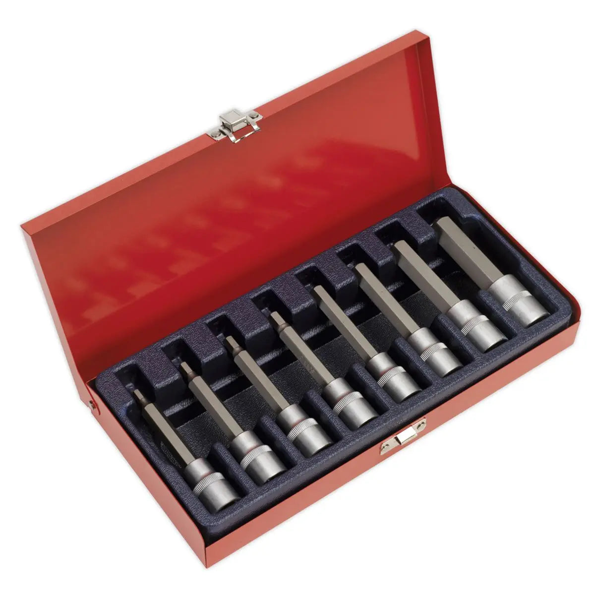 Sealey Premier Hex Socket Bit Set 8pc 1/2"Sq Drive Metric