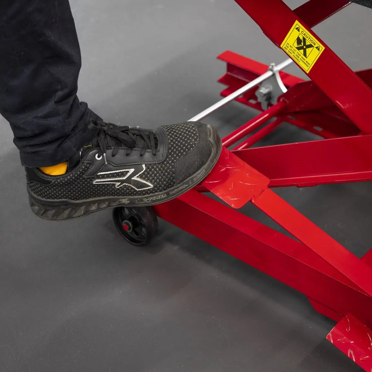 Sealey Premier Hydraulic Motorcycle Lift 363kg Capacity White Rose Tools