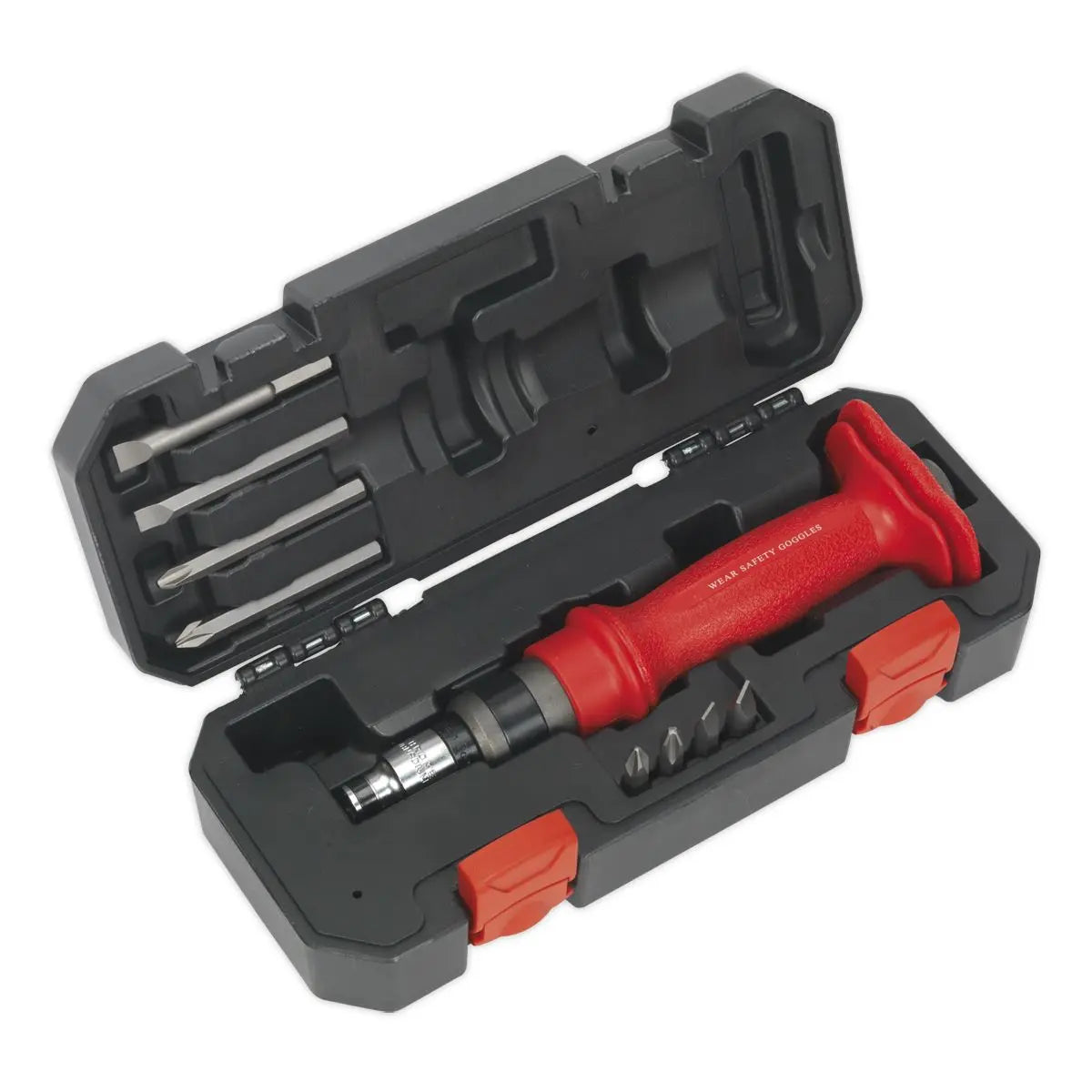 Sealey Premier Impact Driver Set 10pc Heavy-Duty Protection Grip