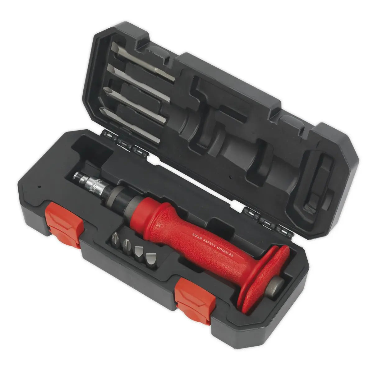 Sealey Premier Impact Driver Set 10pc Heavy-Duty Protection Grip