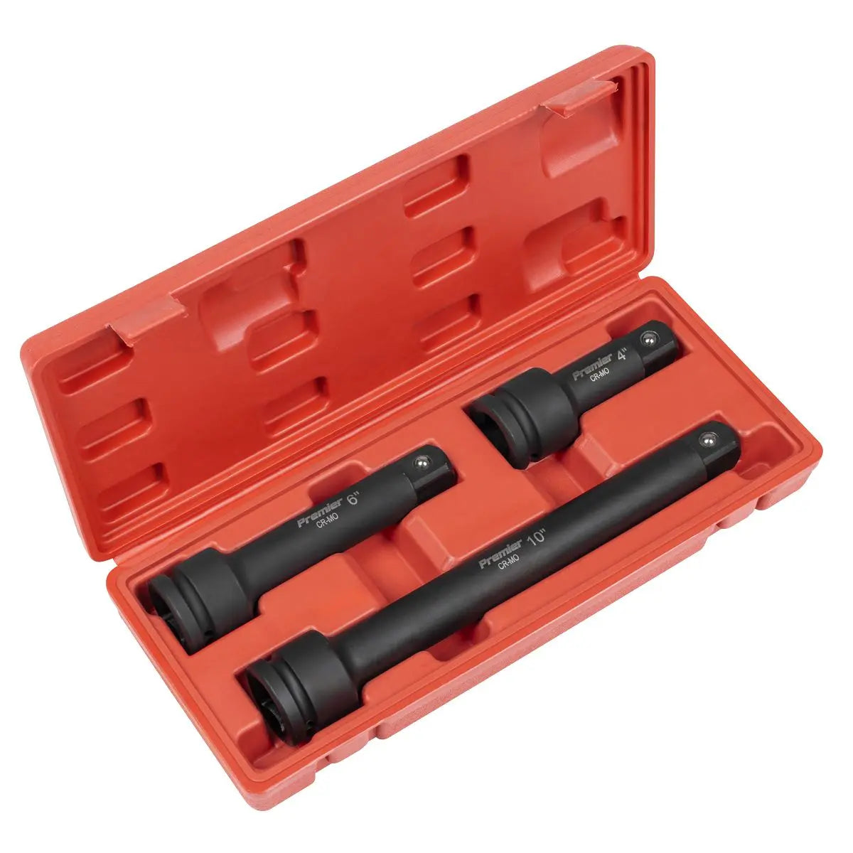 Sealey Premier Impact Extension Bar Set 3/4"Sq Drive 3pc White Rose Tools