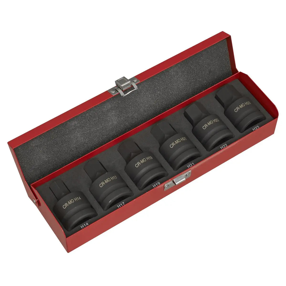 Sealey Premier Impact Hex Socket Bit Set 6pc 3/4"Sq Drive