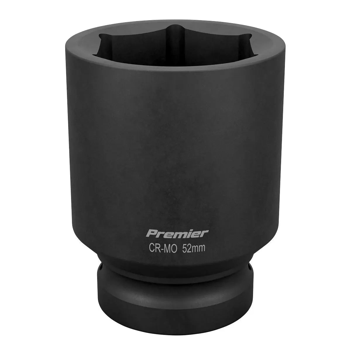 Sealey Premier Impact Socket 52mm Deep 1"Sq Drive