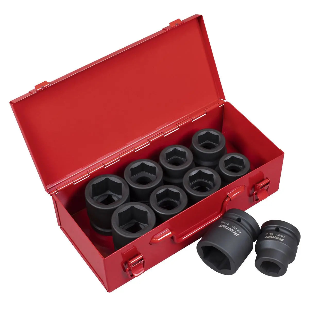 Sealey Premier Impact Socket Set 10pc 1"Sq Drive Metric/Imperial