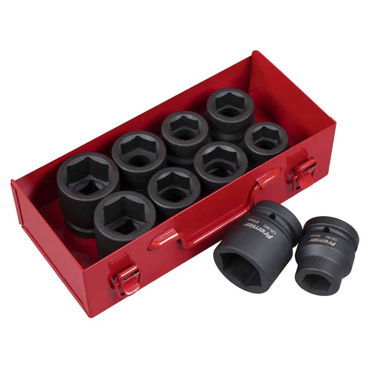 Sealey Premier Impact Socket Set 10pc 1"Sq Drive Metric/Imperial