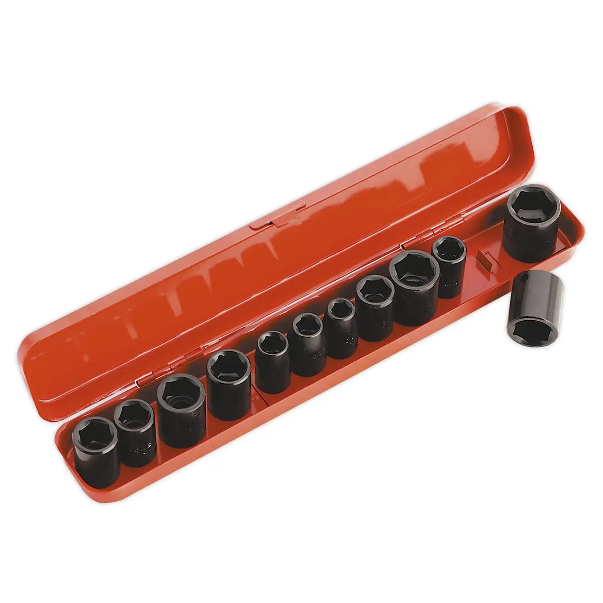 Sealey Premier Impact Socket Set 12pc 3/8"Sq Drive Metric/Imperial