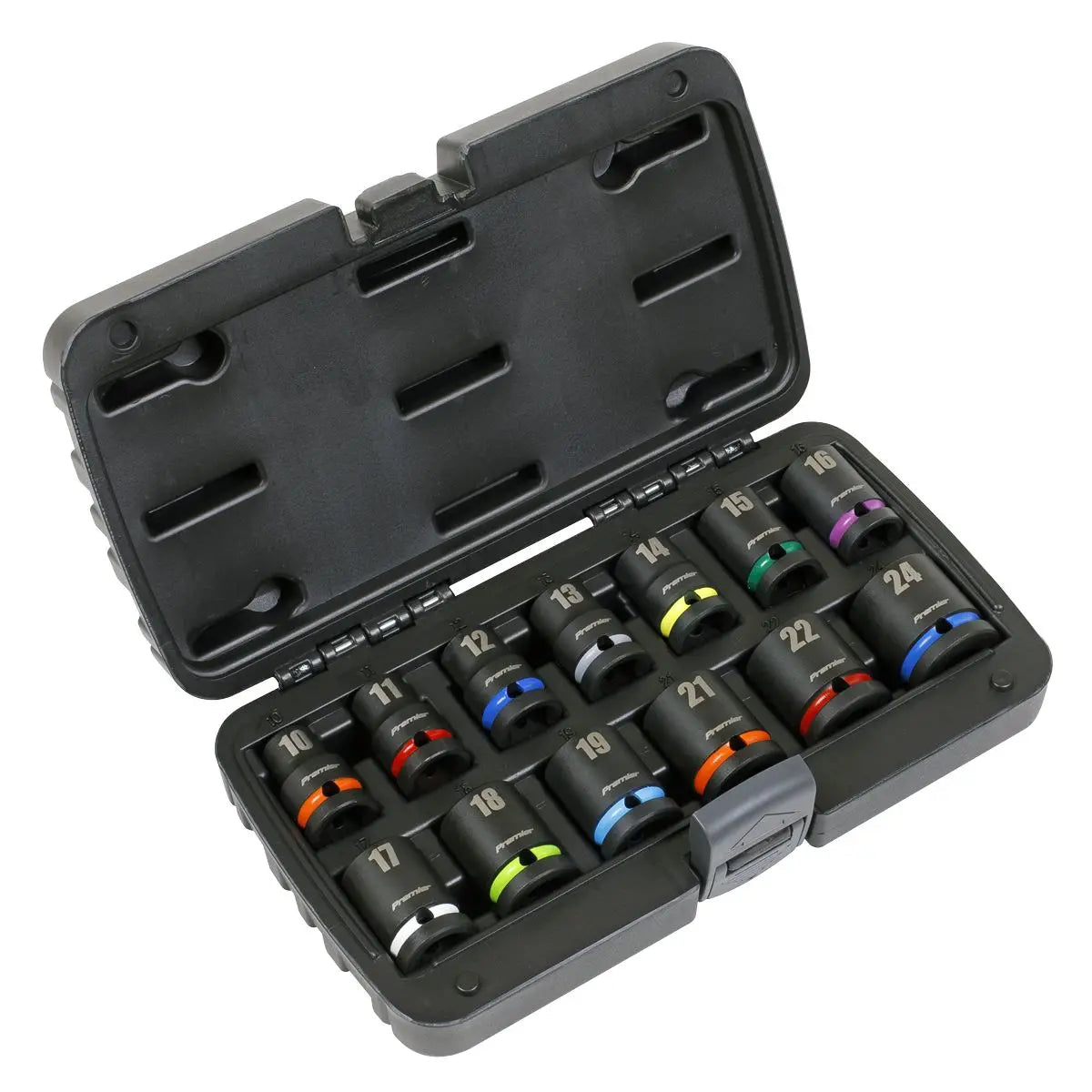 Sealey Premier Impact Socket Set 13pc 1/2"Sq Drive Metric
