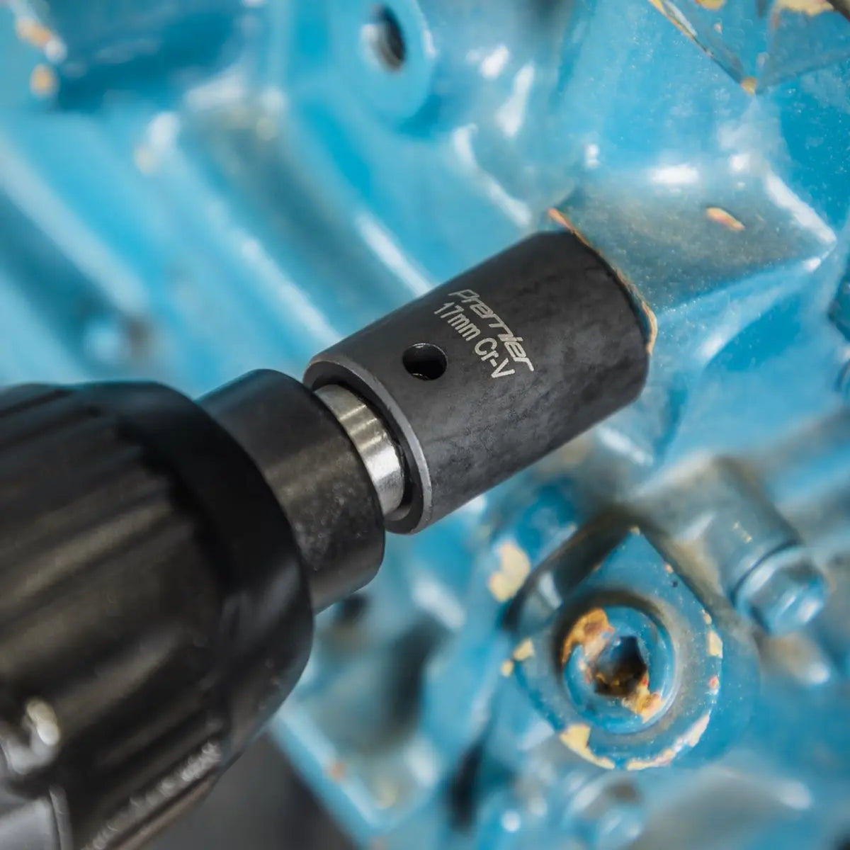 Sealey Premier Impact Socket Set 16pc 1/2"Sq Drive White Rose Tools