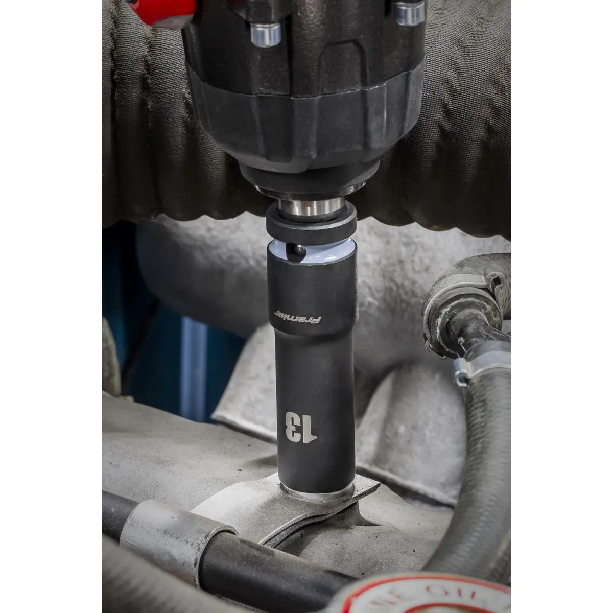 Sealey Premier Impact Socket Set 16pc 1/2"Sq Drive Deep Metric