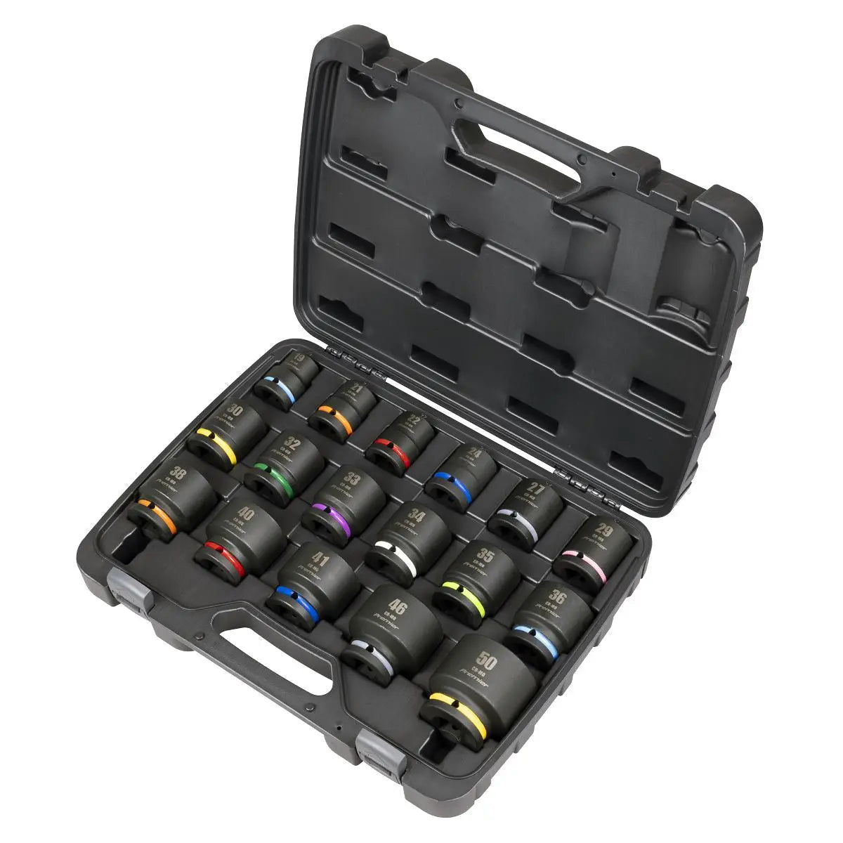 Sealey Premier Impact Socket Set 3/4"Sq Drive 17pc White Rose Tools
