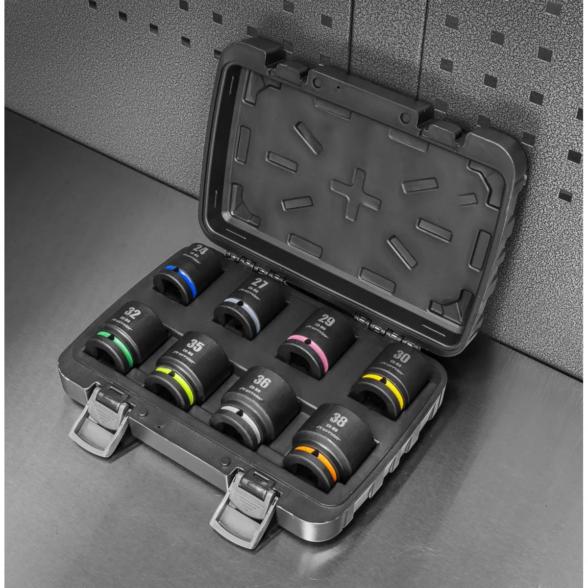 Sealey Premier Impact Socket Set 3/4"Sq Drive 8pc White Rose Tools