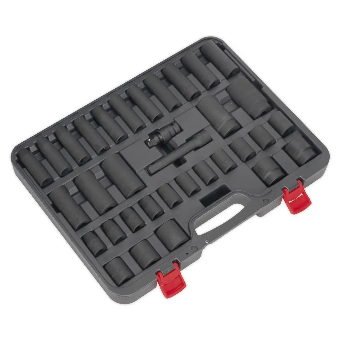 Sealey Premier Impact Socket Set 34pc 1/2"Sq Drive Metric