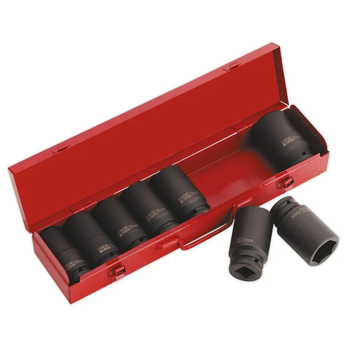 Sealey Premier Impact Socket Set 8pc 3/4"Sq Drive Deep Metric