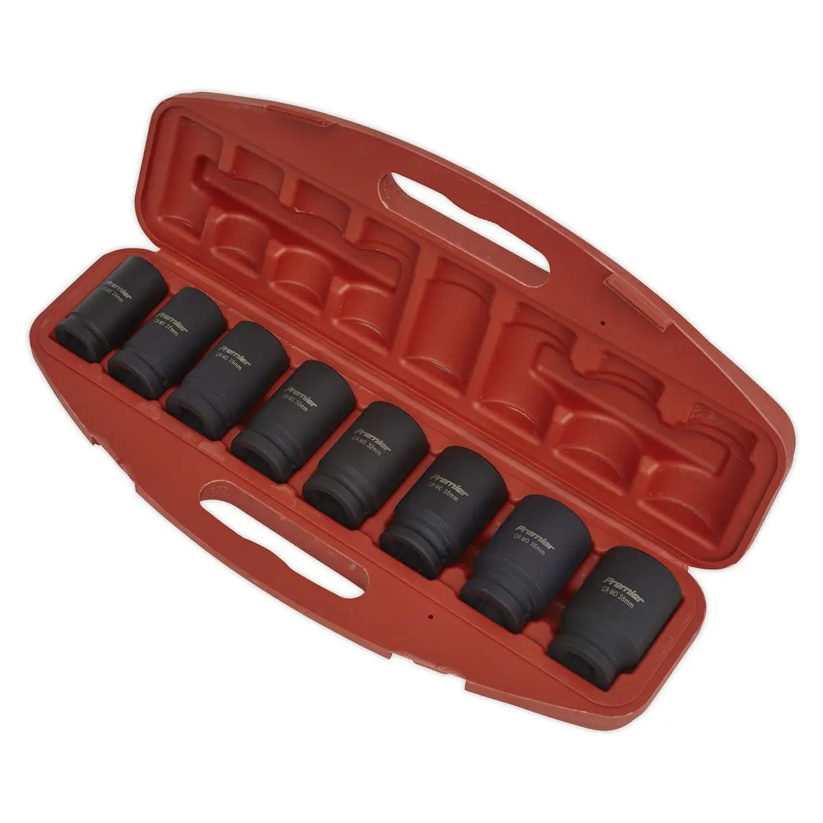 Sealey Premier Impact Socket Set 8pc Deep 3/4"Sq Drive Metric