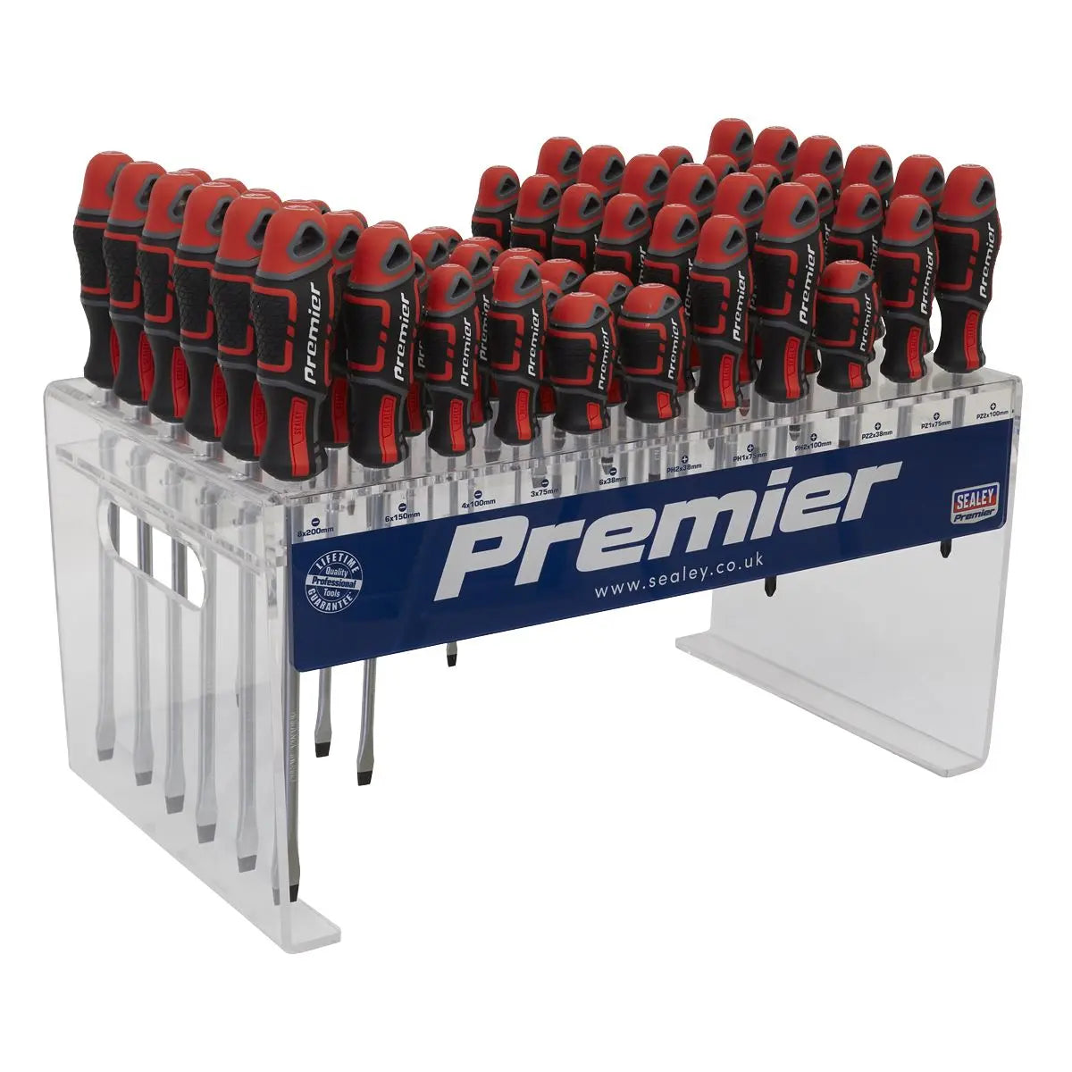 Sealey Premier Individual Screwdrivers GripMAX® 66pc Countertop Display