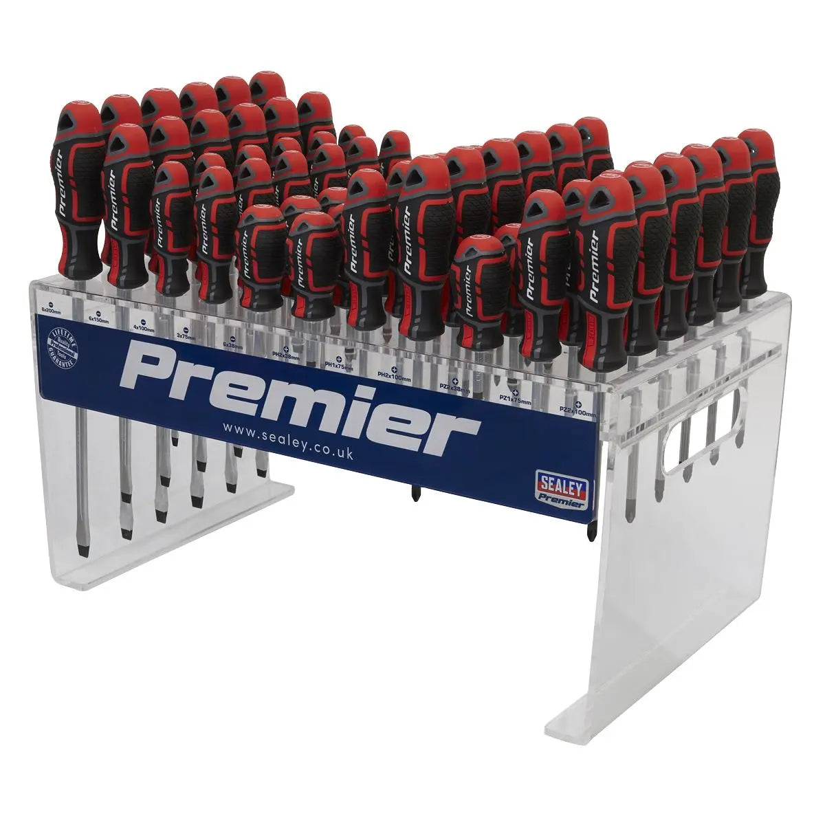 Sealey Premier Individual Screwdrivers GripMAX® 66pc Countertop Display