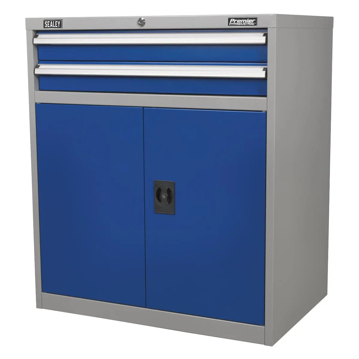Sealey Premier Industrial Industrial Cabinet 2 Drawer & 1 Shelf Double Locker