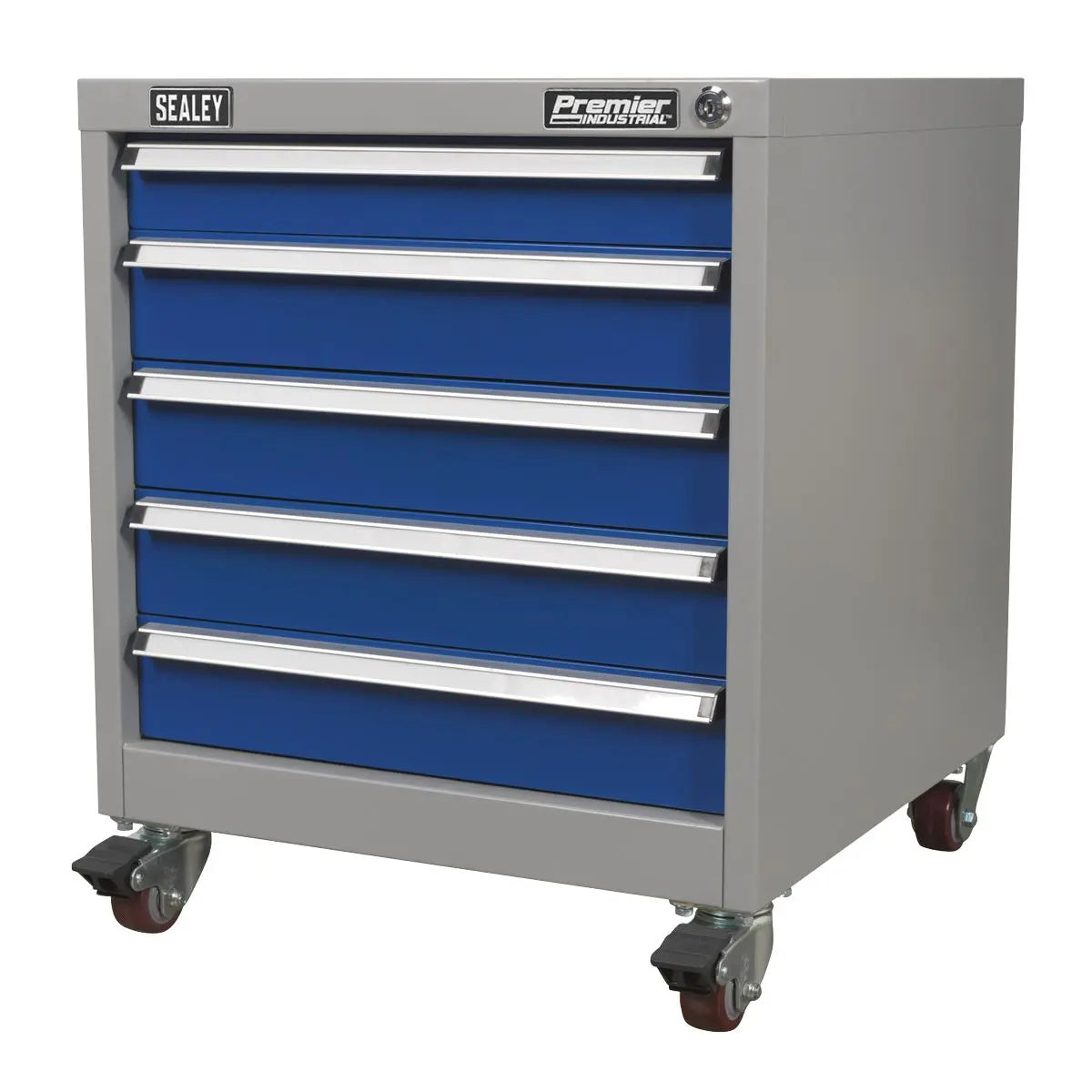 Sealey Premier Industrial Mobile Industrial Cabinet 5 Drawer  White Rose Tools