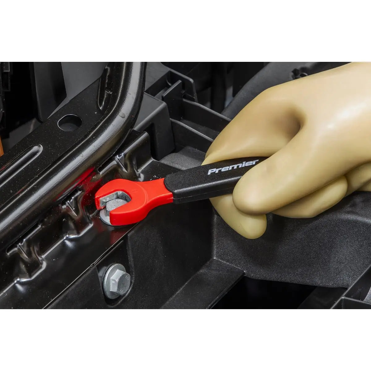 Sealey Premier Insulated Open-End Spanner Set with Tool Tray 7pc VDE Approved  White Rose Tools