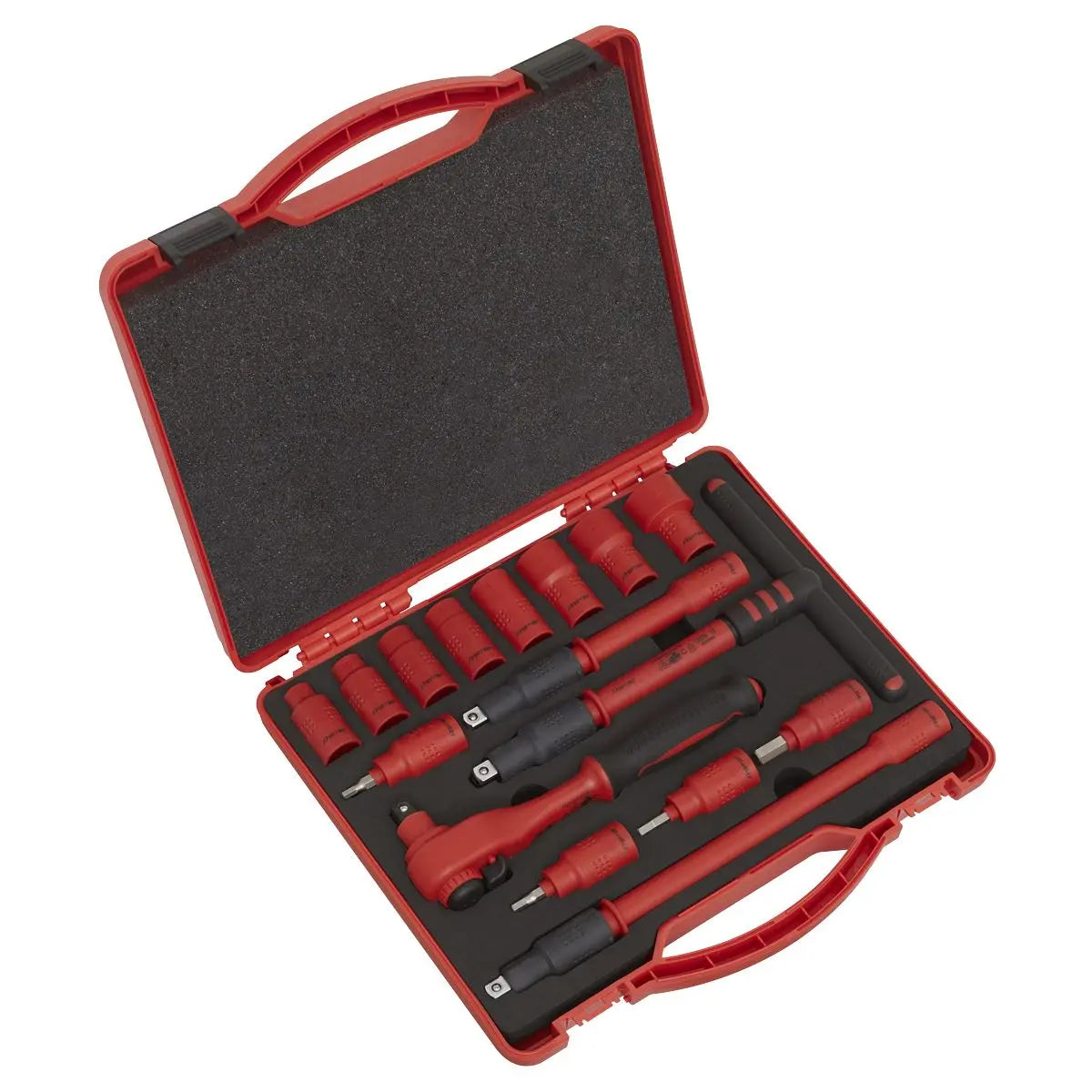 Sealey Premier Insulated Socket Set 16pc 3/8"Sq Drive 6pt WallDrive® VDE Approved