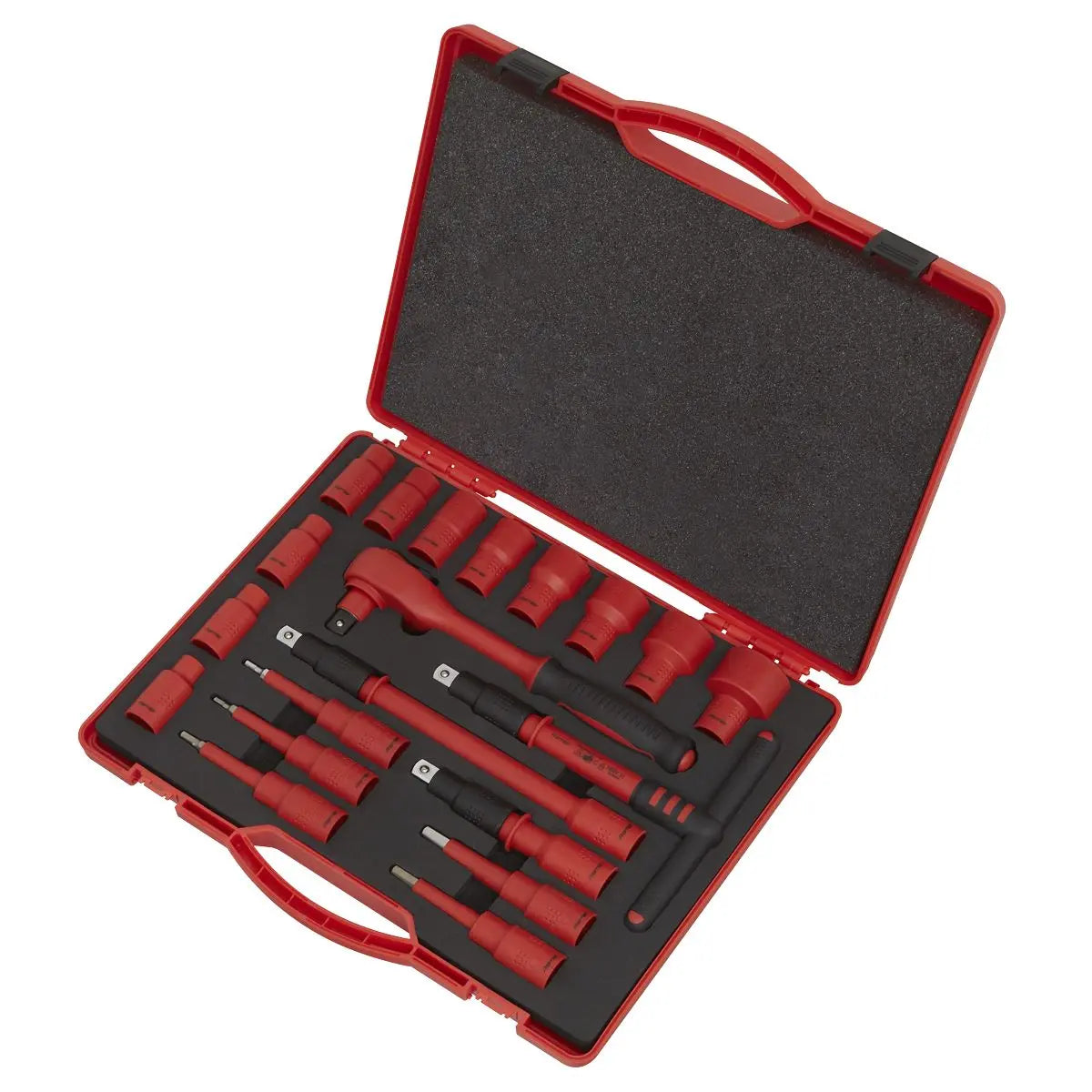 Sealey Premier Insulated Socket Set 20pc 1/2"Sq Drive WallDrive® VDE Approved