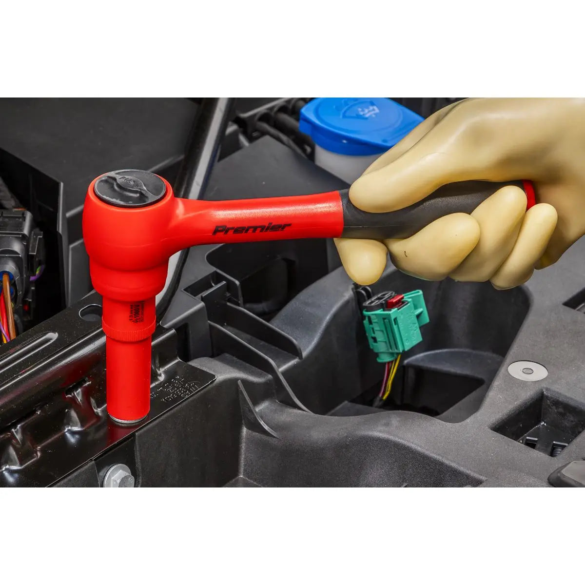 Sealey Premier Insulated Socket Set with Tool Tray 10pc 1/2"Sq Drive - VDE Approved White Rose Tools