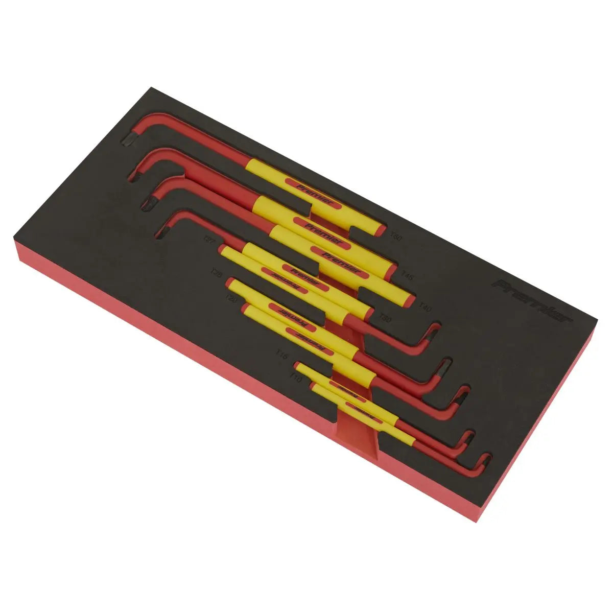 Sealey Premier Insulated TRX-Star* Key 9pc with Tool Tray - VDE Approved  White Rose Tools