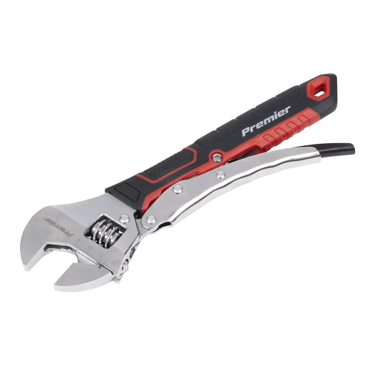 Sealey Premier Locking Adjustable Wrench 250mm White Rose Tools